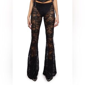 Dolls kill lace leggings with lining